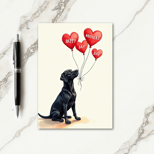 Loving Mothers Day Balloons Card