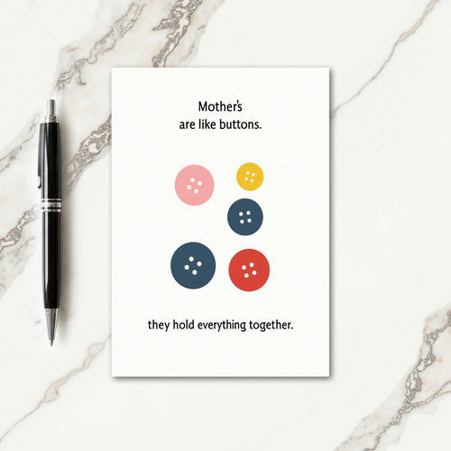 Loving Mothers Day Button Card