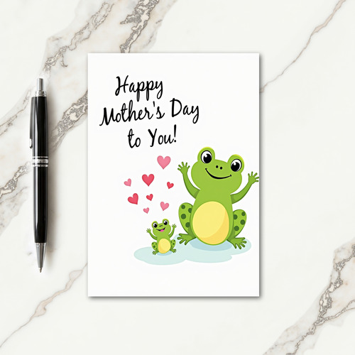 Loving Mothers Day Frog Card