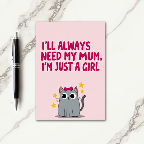 Loving Mothers Day Kitten Card