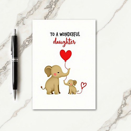 Loving Mothers Day Pachyderm Card