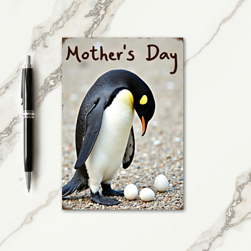Loving Mothers Day Penguin Card