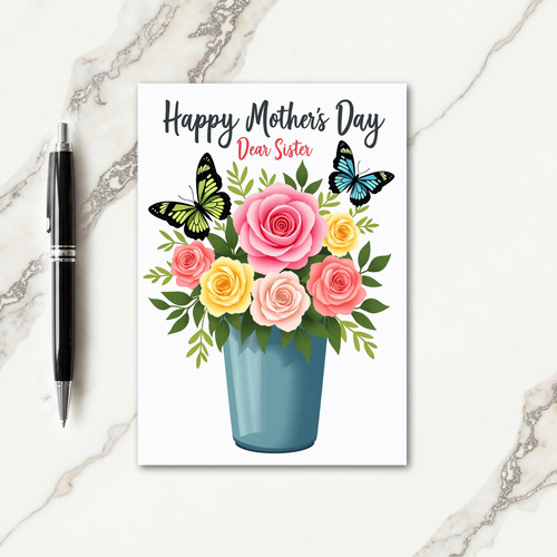 Loving Mothers Day Roses Bloom Card