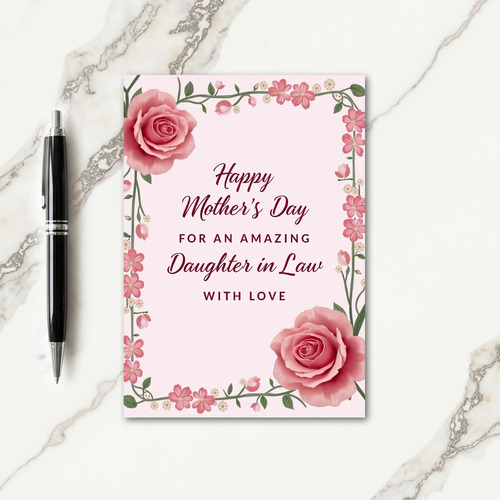 Loving Mothers Day Roses Card