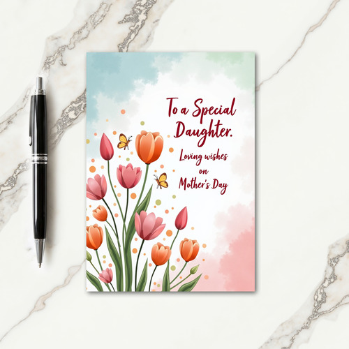 Loving Mothers Day Tulips Card