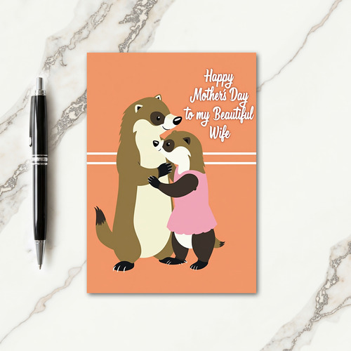 Loving Mothers Day Weasels Card
