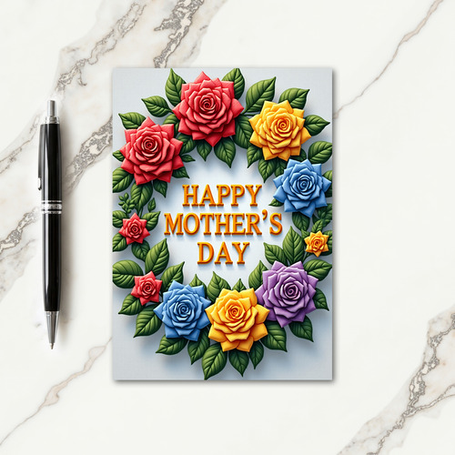 Loving Mothers Day Wreath Card