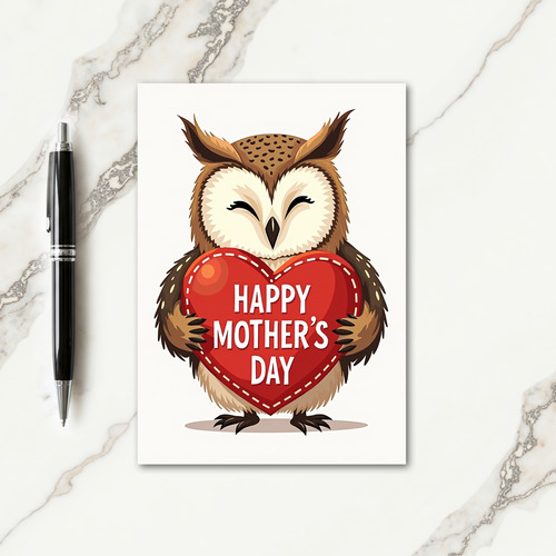 Loving Owl Mothers Day Card