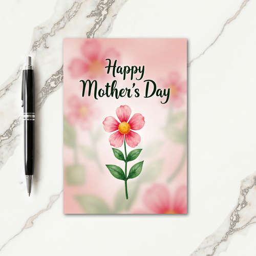 Loving Painted Mothers Day Card