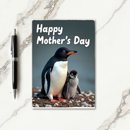Loving Penguin Mothers Day Card