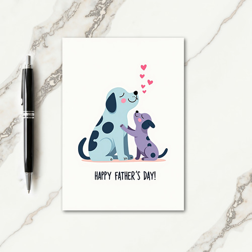 Loving Pup Fathers Day Card