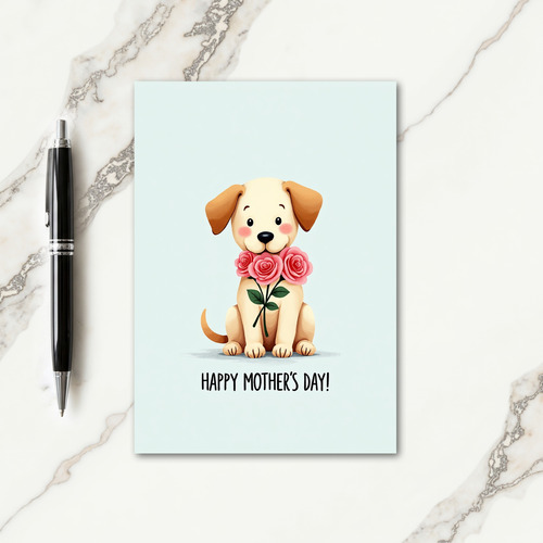 Loving Pup Mothers Day Card