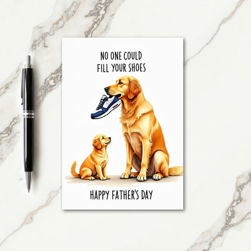 Loving Puppy Fathers Day Card