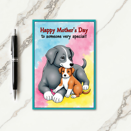 Loving Puppy Mothers Day Card