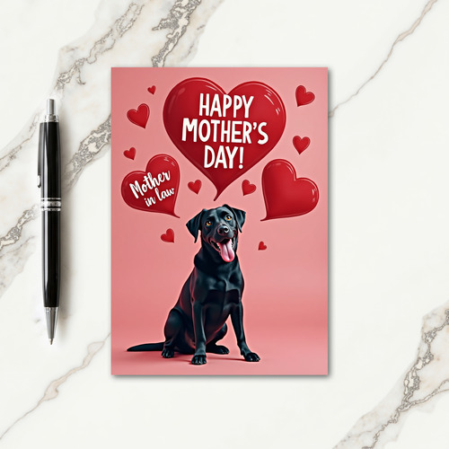 Loving Retriever Mothers Card