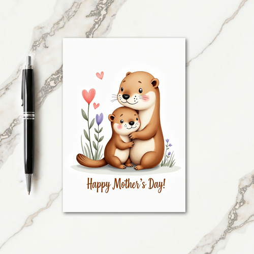 Loving River Creature Mothers Day Card