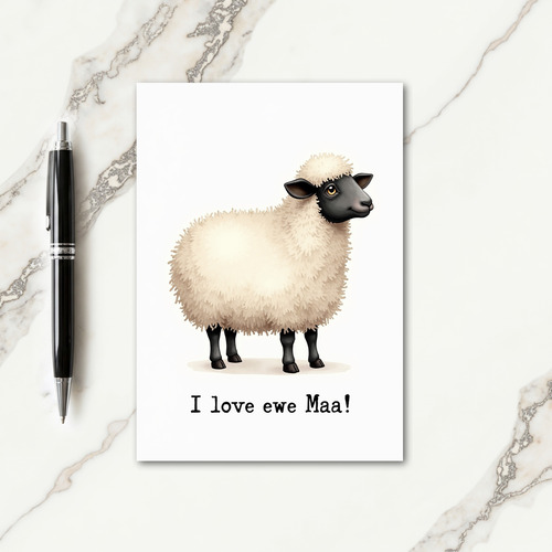 Loving Sheep Maas Day Card