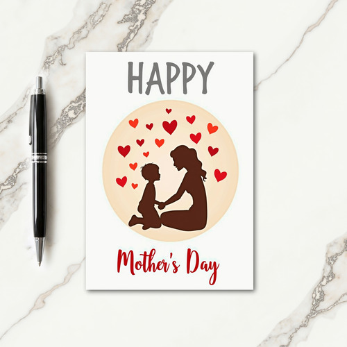 Loving Silhouettes Mothers Day Card
