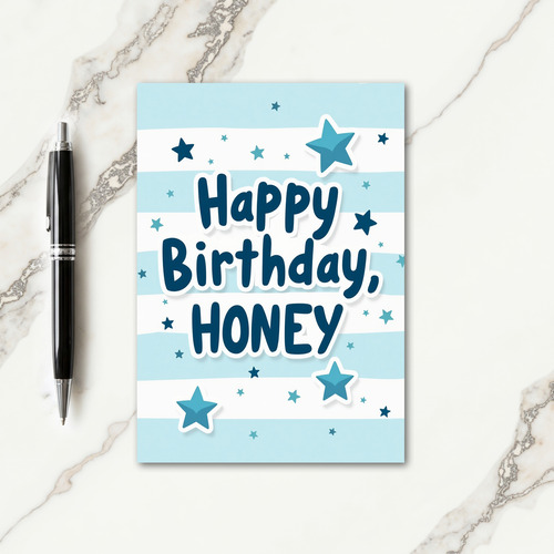 Loving Striped Birthday Card