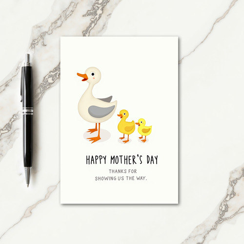 Loving Waterbird Mothers Day Card