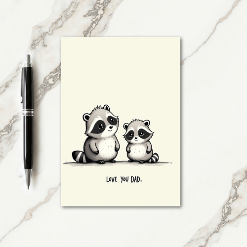Loving Woodland Fathers Day Card