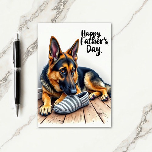 Loyal Canine Fathers Day Card