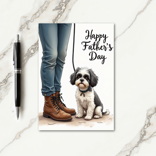 Loyal Dog Dad Happy Day Card