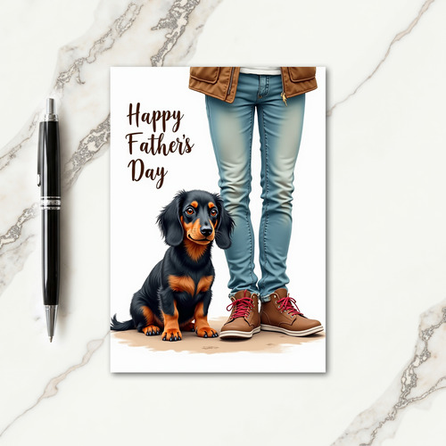 Loyal Dog Fathers Day Card