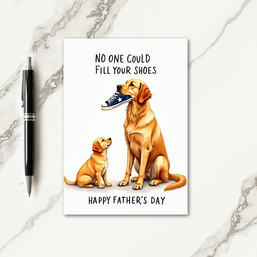 Loyal Dog Fathers Day Image Card