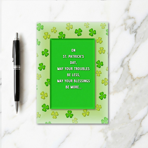 Luck And Blessings Card