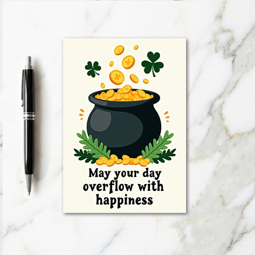 Luck And Gold Happy Day Card