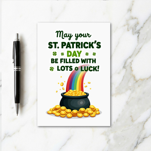 Luck And Gold Rainbow Card