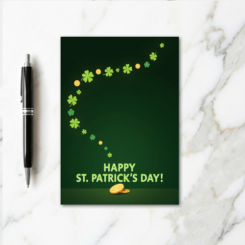 Luck And Gold St Patricks Card
