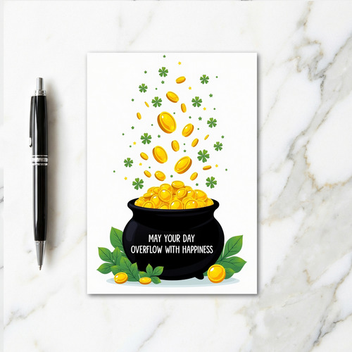 Luck And Happiness St Patricks Card