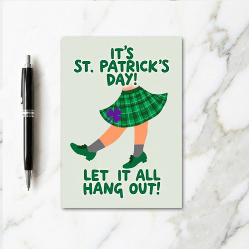 Luck And Legs St Patricks Day Card