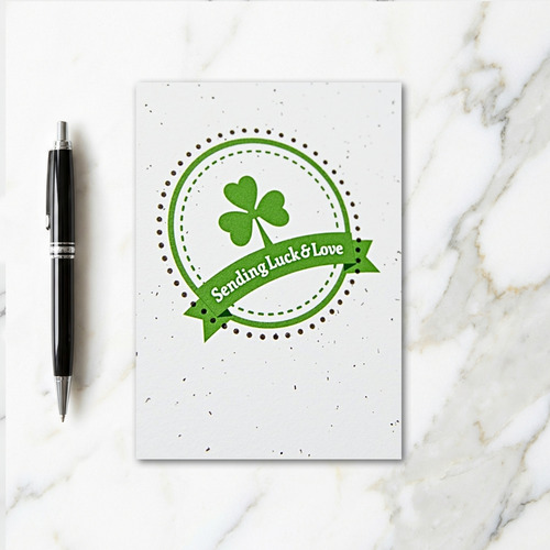 Luck And Love Shamrock Card