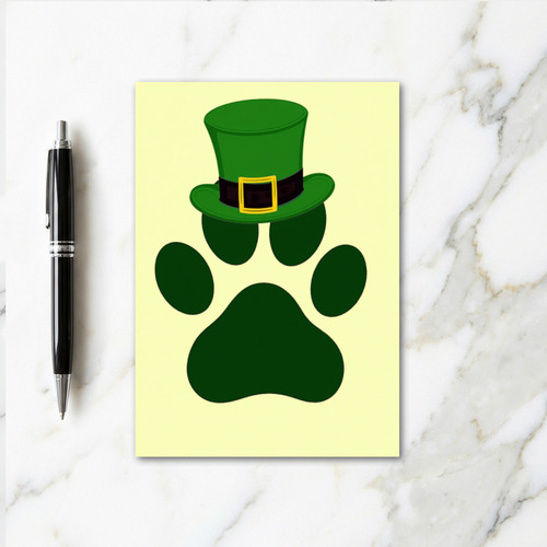 Luck And Paws St Patricks Day Card