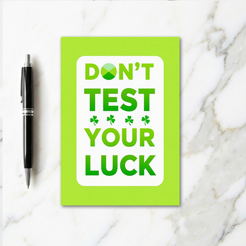 Luck Awaits St Patricks Day Card