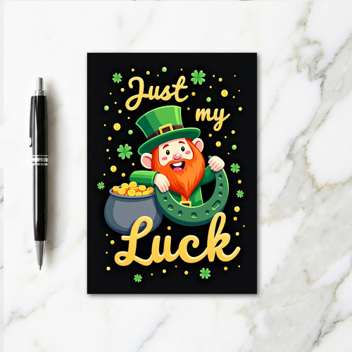 Luck Faux Gold Foil Texture Card