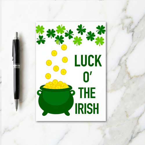 Luck O The Irish Fortune Card