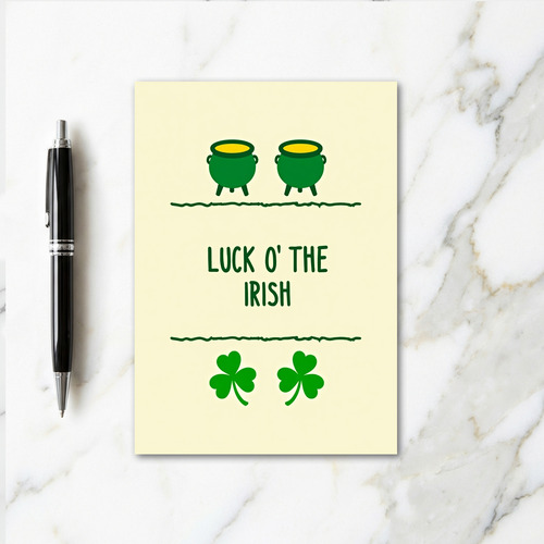 Luck Of The Irish Art Card