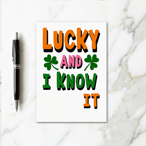Lucky And I Know It Card