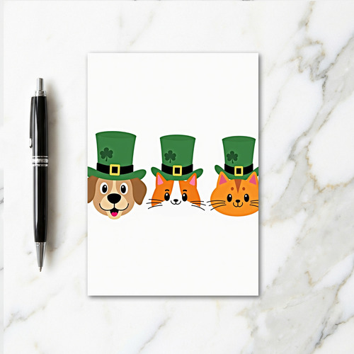 Lucky Animal Friends Fun Card