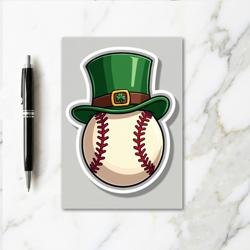 Lucky Baseball Hat Card