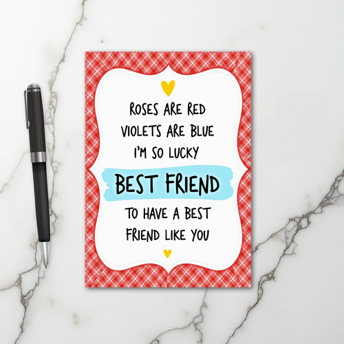 Lucky Best Friend Card