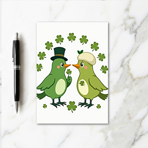 Lucky Birds Greeting Card