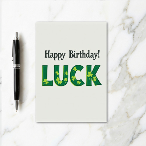 Lucky Birthday Green Card