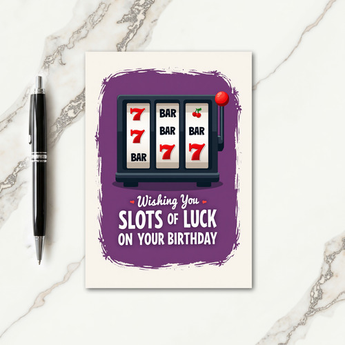 Lucky Birthday Slots Card