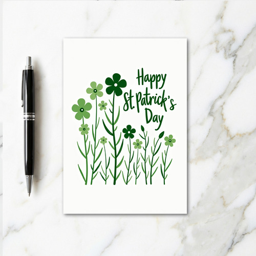 Lucky Blooms For Husband Card