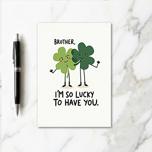 Lucky Brother Card